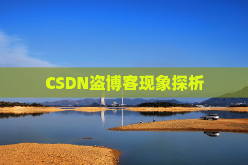 CSDN盗博客现象探析